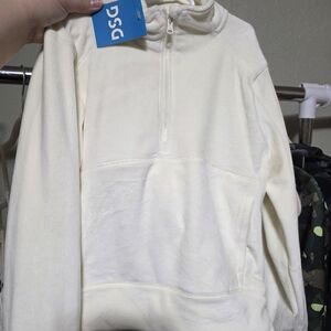DSG Off-White Quarter-Zip Pullover